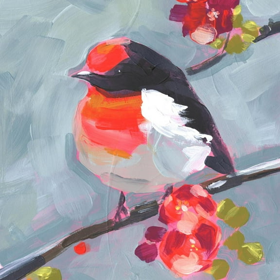 Art.com Brushstroke Bird I Art Print by Jennifer Parker, 16" x 16"