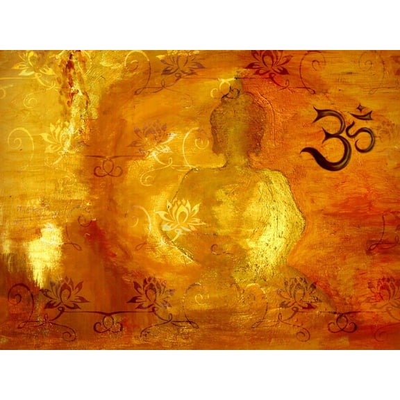 Art.com Buddha -Om I Art Print by Christine Ganz, 16" x 12"