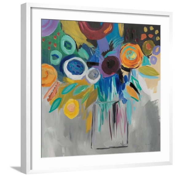 Art.com Burst Of Magic Art Print by Farida Zaman, White Frame Wall Art, 29" x 29"