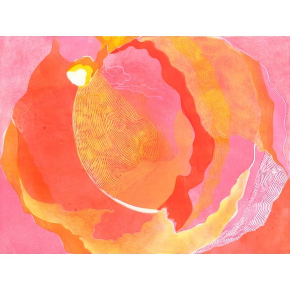 Art.com Cabbage Rose I Art Print by Carolyn Roth, 16" x 12"