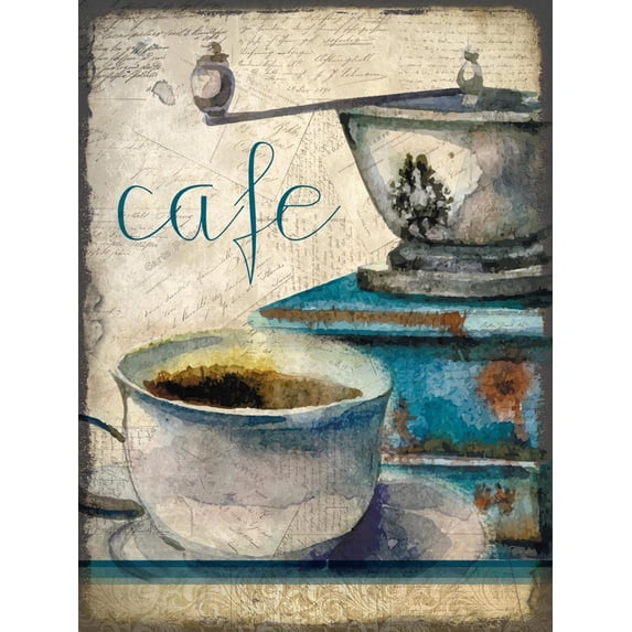 Art.com Cafe Latte 1 Art Print by Kimberly Allen, 24" x 32"