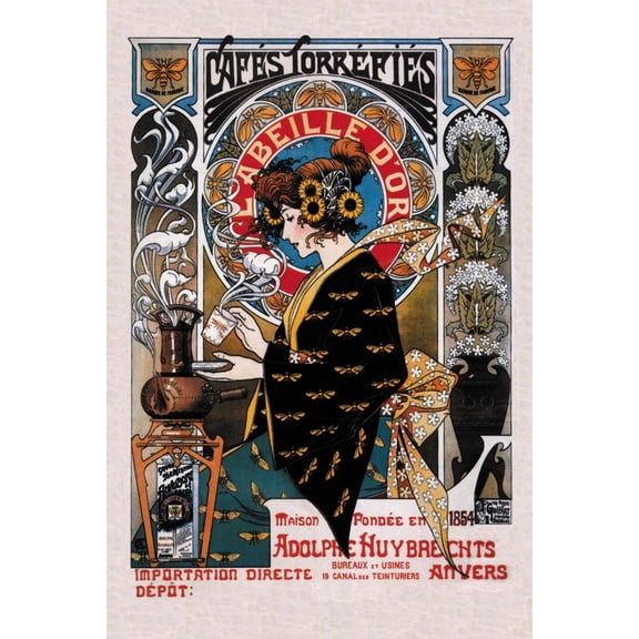Art.com Cafes Torrefies Art Print, 12" x 18"