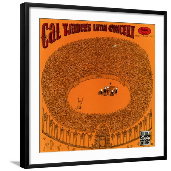 Art.com Cal Tjader - Latin Concert Art Print, Black Frame Wall Art, 29" x 29"