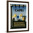 thumbnail image 1 of Art.com Capri Travel Poster Art Print, Brown Frame Wall Art, 32" x 40", 1 of 5