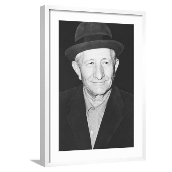 Art.com Carlo Gambino Mafia 'Boss of All Bosses' in New York, Ca. 1972 Photo, White Frame Wall Art, 21" x 29"