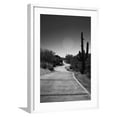 thumbnail image 1 of Art.com Cart Path on Desert Golf Course Arizona Photo, White Frame Wall Art, 21" x 29", 1 of 5