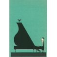 Cartoon pianist Art Print, 16" x 24"