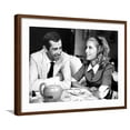 thumbnail image 1 of Art.com Catherine Deneuve and Roger Vadim Having a Cup of Tea in 1960 Photographic Print by DR, Brown Frame Wall Art, 29" x 23", 1 of 5