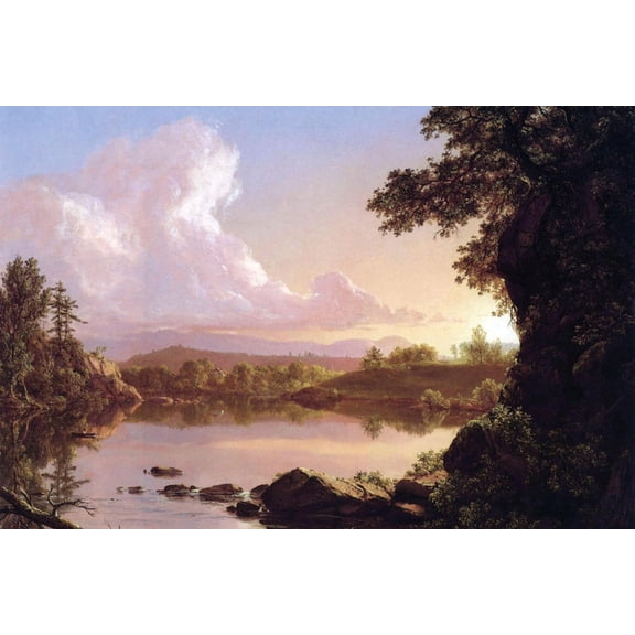 Art.com Catskill Creek Art Print by Frederic Edwin Church, 18" x 12"