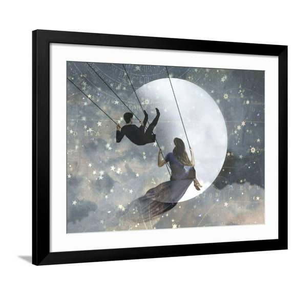 Art.com Celestial Love II Art Print, Black Frame Wall Art, 40" x 32"