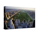 thumbnail image 1 of Art.com Central Park Aerial View, Manhattan, New York; Park is Surrounded by Skyscraper Stretched Canvas Print Wall Art by T photography, 18" x 12", 1 of 4