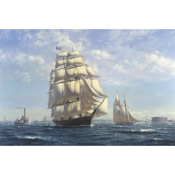 Art.com Challenge, Leaving New York Art Print by Roy Cross, 18" x 12"