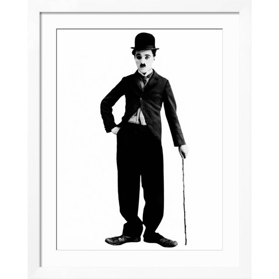 Art.com Charlie Chaplin, 1925 Photo, White Frame Wall Art, 32" x 40"