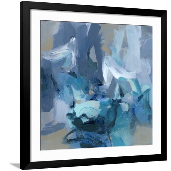 Art.com Charlotte Blue Art Print by Christina Long, Black Frame Wall Art, 38" x 38"