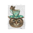 thumbnail image 1 of Art.com Cheshire Cat with Cup on Head Art Print by Fab Funky, 12" x 16", 1 of 4