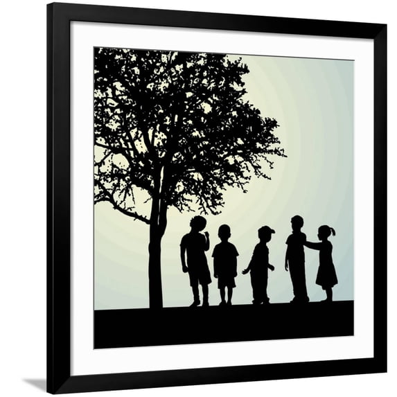Art.com Children Art Print by Gepard, Black Frame Wall Art, 38" x 38"