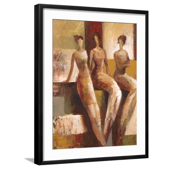 Art.com Chit Chat Art Print by Marc Taylor, Black Frame Wall Art, 23" x 29"