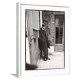 thumbnail image 1 of Art.com Christian Dior's Successor Yves Saint Laurent Standing Alone After Attending Dior's Funeral Photographic Print by Loomis Dean, White Frame Wall Art, 23" x 29", 1 of 5