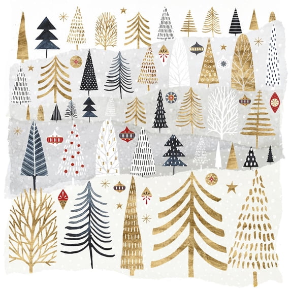 Art.com Christmas Chalet III Art Print by Victoria Borges, 30" x 30"