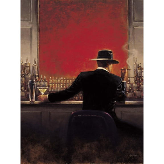 Art.com Cigar Bar Art Print by Brent Lynch, 18" x 24"