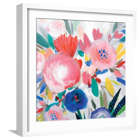 Art.com Circular Colour Palette III Art Print by Isabelle Z, White Frame Wall Art, 21" x 21"