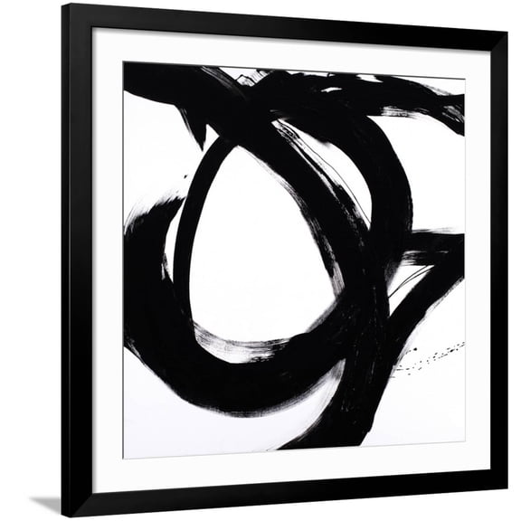 Art.com Circular Strokes I Art Print by Megan Morris, Black Frame Wall Art, 38" x 38"