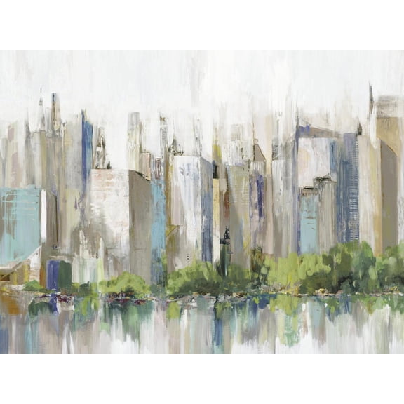 Art.com City Lake Relections Art Print by Allison Pearce, 16" x 12"