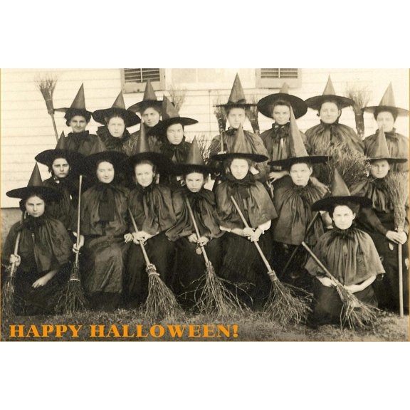 Art.com Class Picture of Witches Art Print, 18" x 12"