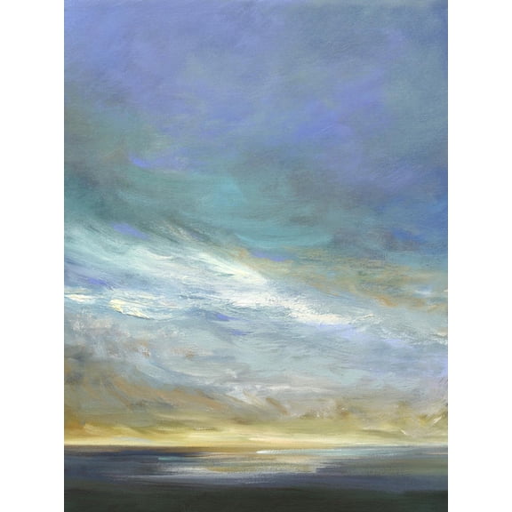 Art.com Coastal Clouds Triptych II Art Print by Sheila Finch, 18" x 24"