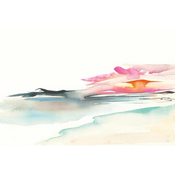 Art.com Coastal Sunset Art Print by Kristy Rice, 18" x 12"