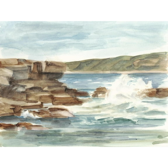 Art.com Coastal Watercolor III Art Print by Ethan Harper, 16" x 12"