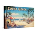 Cocoa Beach Stretched Canvas Print Wall Art by Kerne Erickson