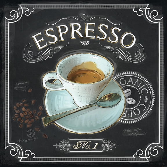 Art.com Coffee House Espresso Art Print by Chad Barrett, 16" x 16"