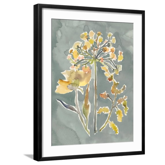 Art.com Collected Florals II Art Print by Chariklia Zarris, Black Frame Wall Art, 23" x 29"