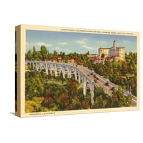 Art.com Colorado Street Bridge, Pasadena, California Stretched Canvas Print Wall Art, 18" x 12"