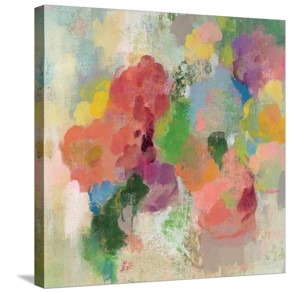 Art.com Colorful Garden III Stretched Canvas Print Wall Art by Silvia Vassileva, 24" x 24"