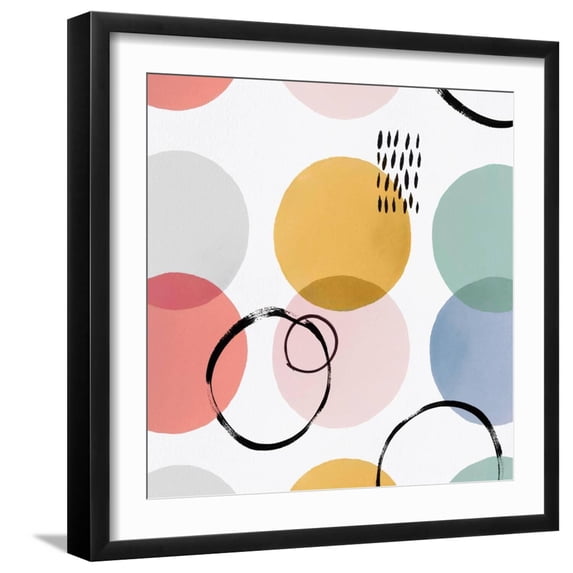 Art.com Colour Motion II Art Print by Isabelle Z, Black Frame Wall Art, 21" x 21"