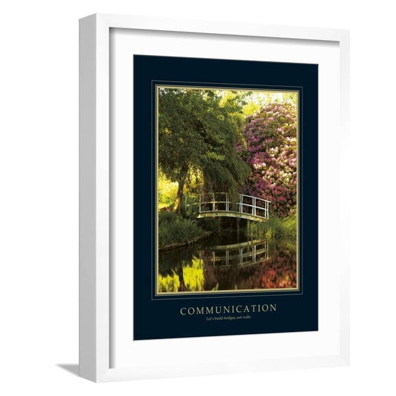 Art.com Communication Art Print by Bent Rej, White Frame Wall Art, 17" x 21"