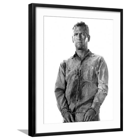 Art.com Cool Hand Luke, Paul Newman, 1967 Photo, Black Frame Wall Art, 23" x 29"