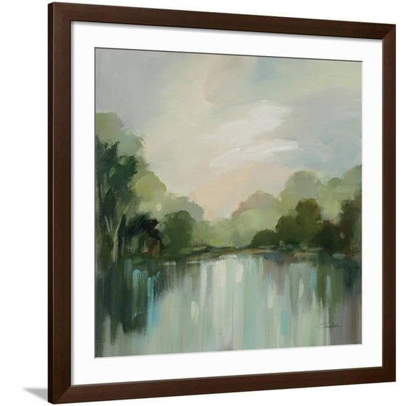 Art.com Cool Spring Day Art Print by Silvia Vassileva, Brown Frame Wall Art, 38" x 38"