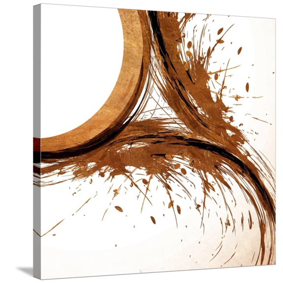 Art.com Copper Swirls 1 Stretched Canvas Print Wall Art by Kimberly Allen, 30" x 30"