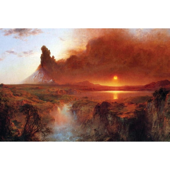 Art.com Cotopaxi, Ecuador [1] Art Print by Frederic Edwin Church, 24" x 16"