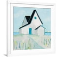 thumbnail image 1 of Art.com Cottage by the Sea Neutral Art Print by Phyllis Adams, White Frame Wall Art, 38" x 38", 1 of 5
