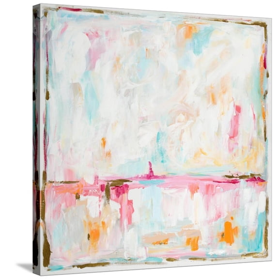 Art.com Cotton Candy Cloud Stretched Canvas Print Wall Art by L. Hewitt, 30" x 30"