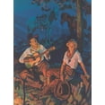 thumbnail image 1 of Art.com Cowboy and Cowgirl in Love Art Print, 12" x 16", 1 of 3