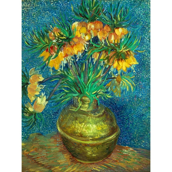 Art.com Crown Imperial Fritillaries in a Copper Vase, 1886 Giclee Print by Vincent van Gogh, 12" x 16"