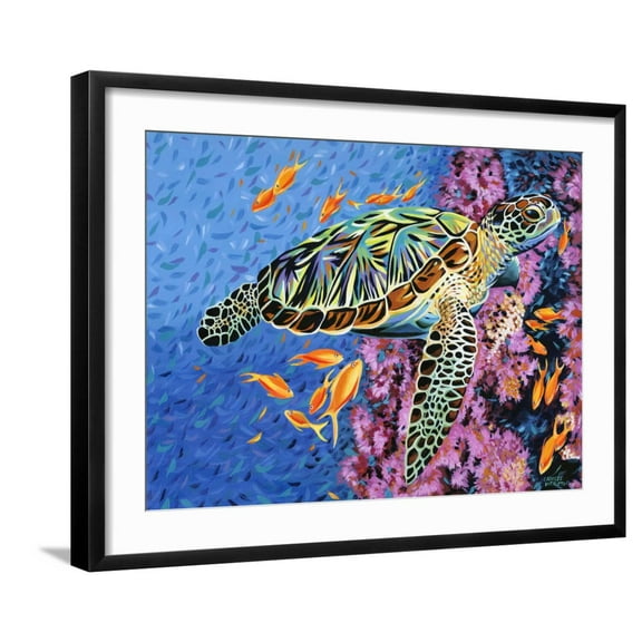 Art.com Cruising Along II Art Print by Carolee Vitaletti, Black Frame Wall Art, 29" x 23"