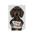 thumbnail image 1 of Art.com Dachshund Free Hugs Art Print by Fab Funky, 24" x 32", 1 of 4
