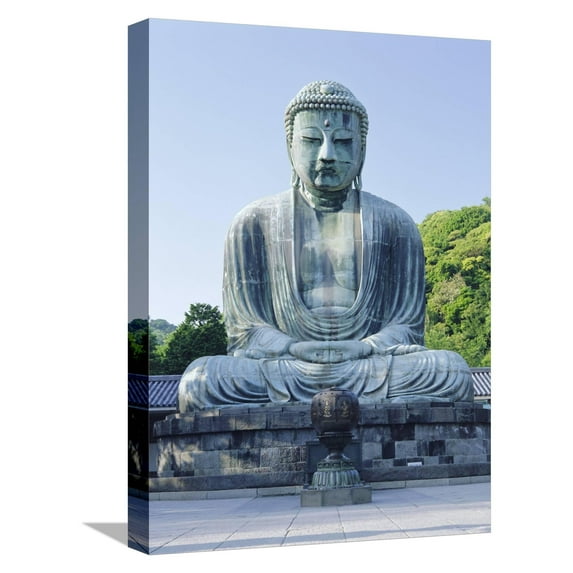 Art.com Daibusu (The Great Buddha), Kamakura, Tokyo, Japan Stretched Canvas Print Wall Art by Gavin Hellier, 12" x 16"