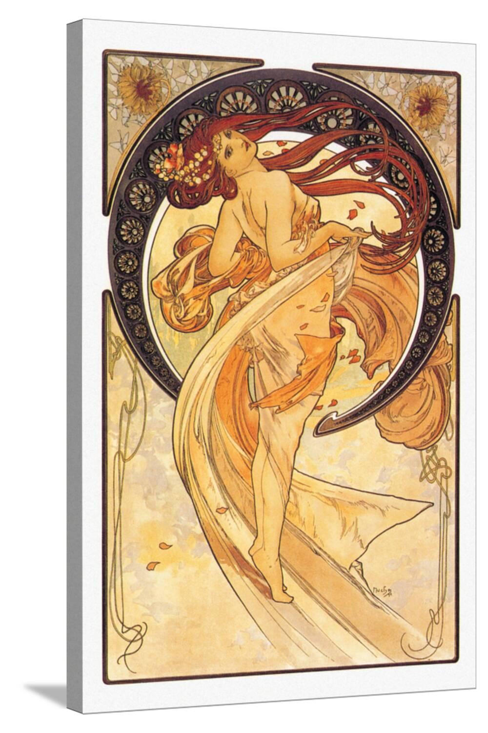 [画集] ALPHONSE MUCHA Art-com-Dance-Stretched-Canvas